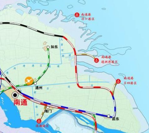 南通沿海规划新建铁路!串联吕四港,通州湾,洋口港!正线73.8公里